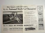 1953 Hudson old car ad