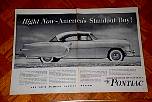 1954 Pontiac Old Car Ad