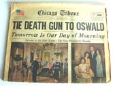 JFK Assassination newspaper for sale 1963 Oswald