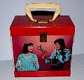 DONNY & MARIE OSMOND 45 RPM RECORD STORAGE BOX 1977 VERY CLEAN & NICE