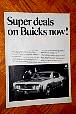 1969 Buick Vintage Car Ad  Advertisement For Sale