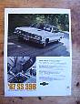 1967  Chevy Chevrolet  Vintage Old Car Ad  Advertisement For Sale